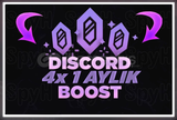⭐[STOK VAR] 4X BOOST 1 AYLIK 7/24 ⭐