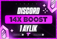 ⭐️ [STOK VAR BOTSUZ ] 1 AYLIK 14 BOOST GARANTİ