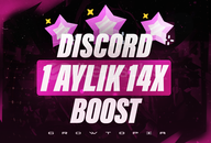 ⭐️ [STOK VAR BOTSUZ] 1 AYLIK 14 BOOST GARANTİLİ