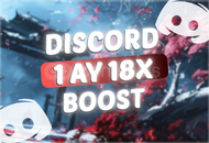 ⭐️ [STOK VAR+BOTSUZ]DİSCORD 1 AYLIK 18X BOOST⭐️