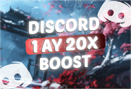 ⭐️ [STOK VAR+BOTSUZ]DİSCORD 1 AYLIK 20X BOOST⭐️