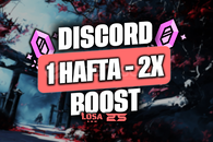 ⭐️ [STOK VAR+BOTSUZ]DİSCORD 1 HAFTA 2X BOOST⭐️