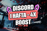⭐️ [STOK VAR+BOTSUZ]DİSCORD 1 HAFTA 4X BOOST⭐️