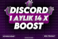★ [STOK VAR] BOTSUZ DİSCORD 1 AYLIK 14X BOOST★