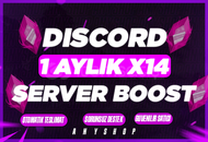 [STOK VAR]⭐ Discord 1 Aylık 14x Boost ⭐