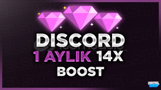 ⭐STOK VAR / DISCORD 1 AYLIK 14X BOOST