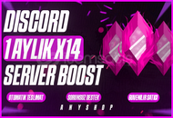 [STOK VAR]⭐ Discord 1 Aylık 14x Boost ⭐