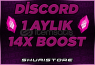  DİSCORD 1 AYLIK 14X BOOST!