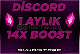  DİSCORD 1 AYLIK 14X BOOST!