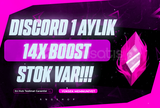 ⭐️ (Stok Var!) Discord 1 Aylık 14x Boost⭐