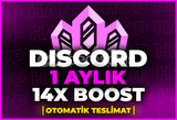 [STOK VAR ⭐] DİSCORD 14X BOOST 1 AYLIK