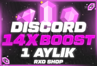 ⭐ [STOK VAR] BOTSUZ DİSCORD 14X BOOST 1 AYLIK ⭐