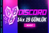 ⭐️[STOK VAR] Discord 19 Günlük 14x Boost