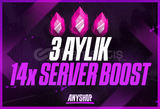 [STOK VAR]⭐ Discord 3 Aylık 14x Boost ⭐