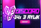 ⭐️[STOK VAR] Discord 3 Aylık 14x Boost 