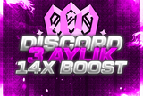 ⭐️[STOK VAR] Discord 3 Aylık 14x Boost |ANINDA