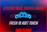 [STOK VAR] Mail Doğrulanmış Fresh 10 Adet Token