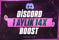 ⭐️[ANINDA] DİSCORD 45 GÜNLÜK 14X BOOST