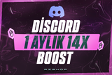 ⭐️[STOKVAR] DİSCORD 45 GÜNLÜK 14X BOOST