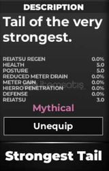 Strongest Tail (Boss Drop) / Type Soul