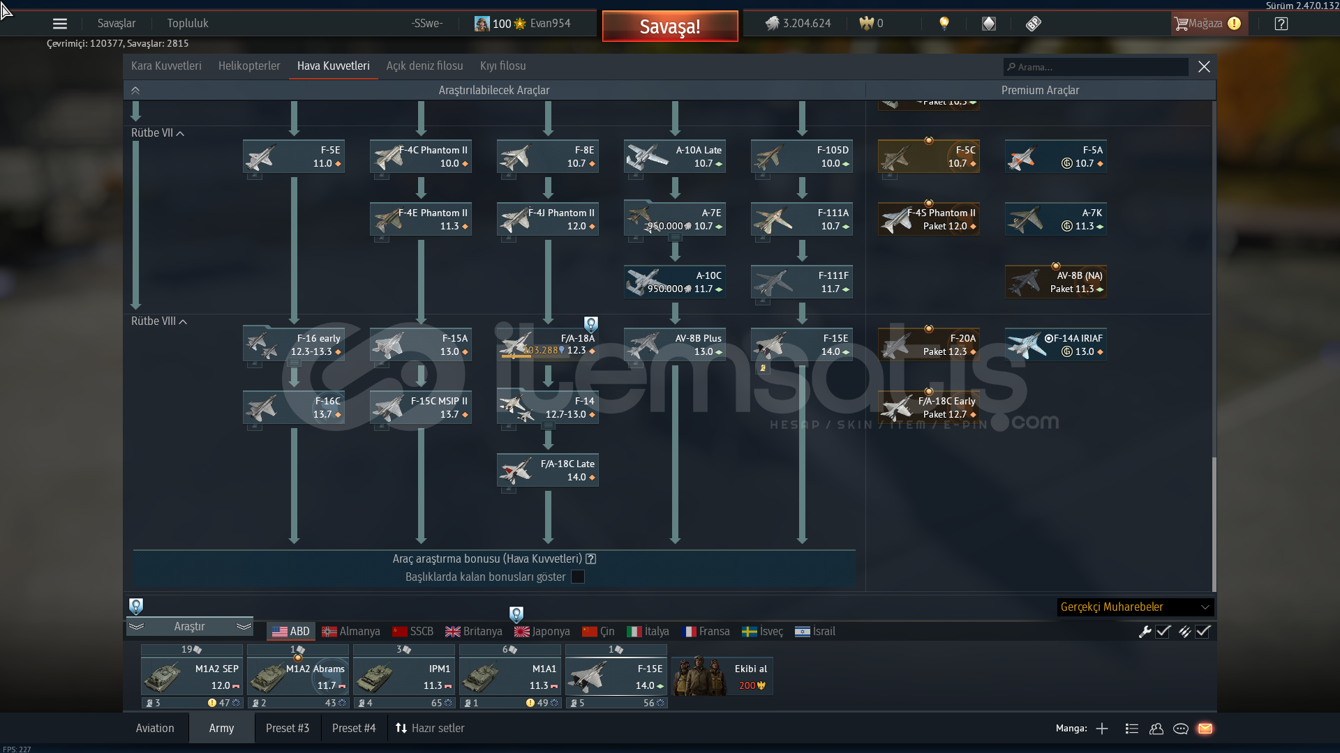 SU-30SM F-15E F/A-18C LATE F-16C F-15C M1A2 SEP SU-30SM F-15E F/A-18C LATE F-16C F-15C M1A2 SEP