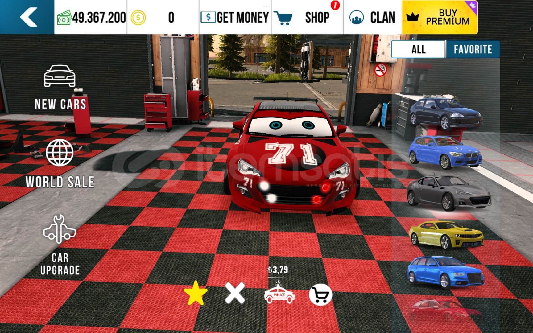 Subaru mcqueen çizimli araba Subaru mcqueen çizimli araba