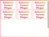Sukuna Finger (Parmağı) 