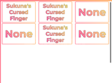 Sukuna Finger sakura stand 3x