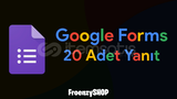 ⭐ SÜPER FİYAT ⭐ Google Forms 20 Adet Yanıt