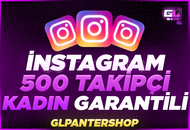 ⭐ [SÜPER] İnstagram 500 Kadın Takipçi⭐