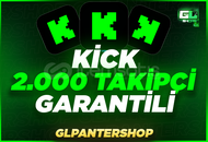 ⭐ [SÜPER] Kick 2.000 Gerçek Takipçi ⭐