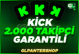 ⭐ [SÜPER] Kick 2.000 Gerçek Takipçi ⭐