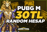 ⚡ SÜPER! PUBG MOBİLE | 30 TL RANDOM HESAP