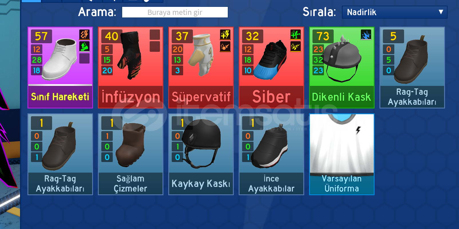 Super Striker League BİR SÜRÜ EŞYA Super Striker League BİR SÜRÜ EŞYA
