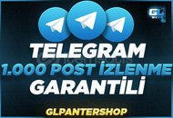 ⭐[SÜPER] Telegram 1.000 Post Görüntülenme ⭐