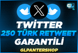 ⭐[SÜPER] Twitter (X) 250 Türk Retweet⭐
