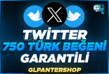 ⭐[SÜPER] Twitter (X) 750 Türk Beğeni ⭐