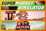 Supermarket Sim + Gas Station Sim + Dealer Sim