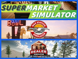 Supermarket Sim + Gas Station Sim + Dealer Sim