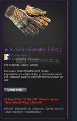 Sürücü Eldivenleri Geçiş
