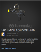 Süs | Minik Oyuncak Silah.