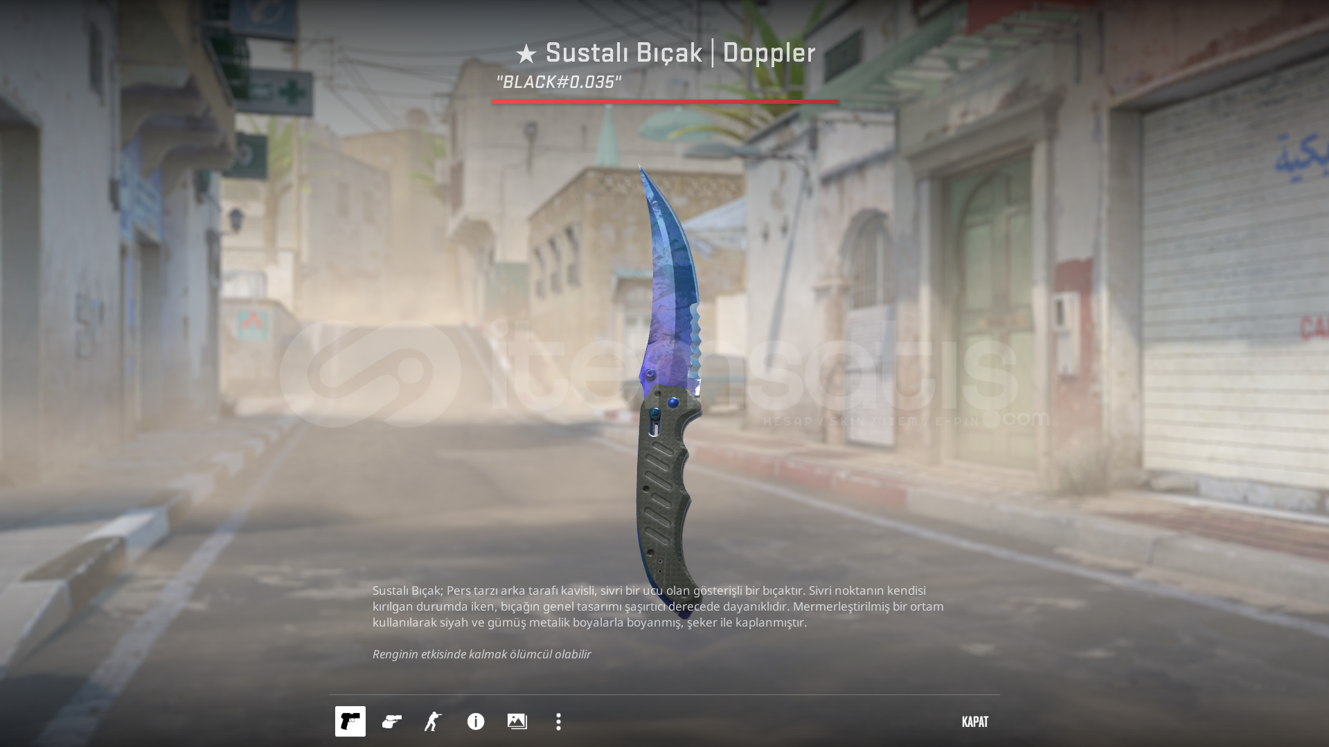Sustalı Bıçak | Doppler Fabrikadan Yeni Çıkmış Sustalı Bıçak | Doppler Fabrikadan Yeni Çıkmış