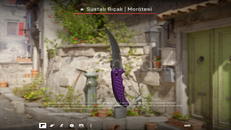 ★ Sustalı Bıçak | Morötesi Dış Görünüş: Eskimiş