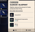 SUSTURUCU 1 (SILENCER 1) TASLAK - BLUEPRINT SUSTURUCU 1 (SILENCER 1) TASLAK - BLUEPRINT
