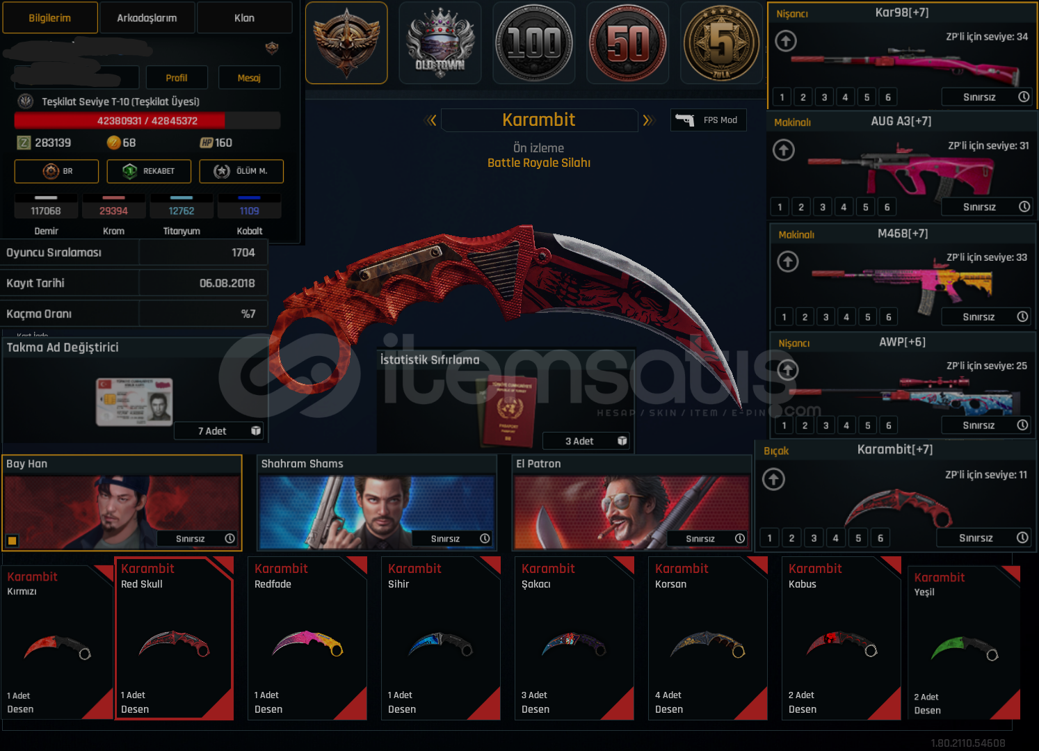 ✅T-10 LEVEL META SINIRSIZ DOLUSU SAĞLAM ÇAR!✅ ✅T-10 LEVEL META SINIRSIZ DOLUSU SAĞLAM ÇAR!✅