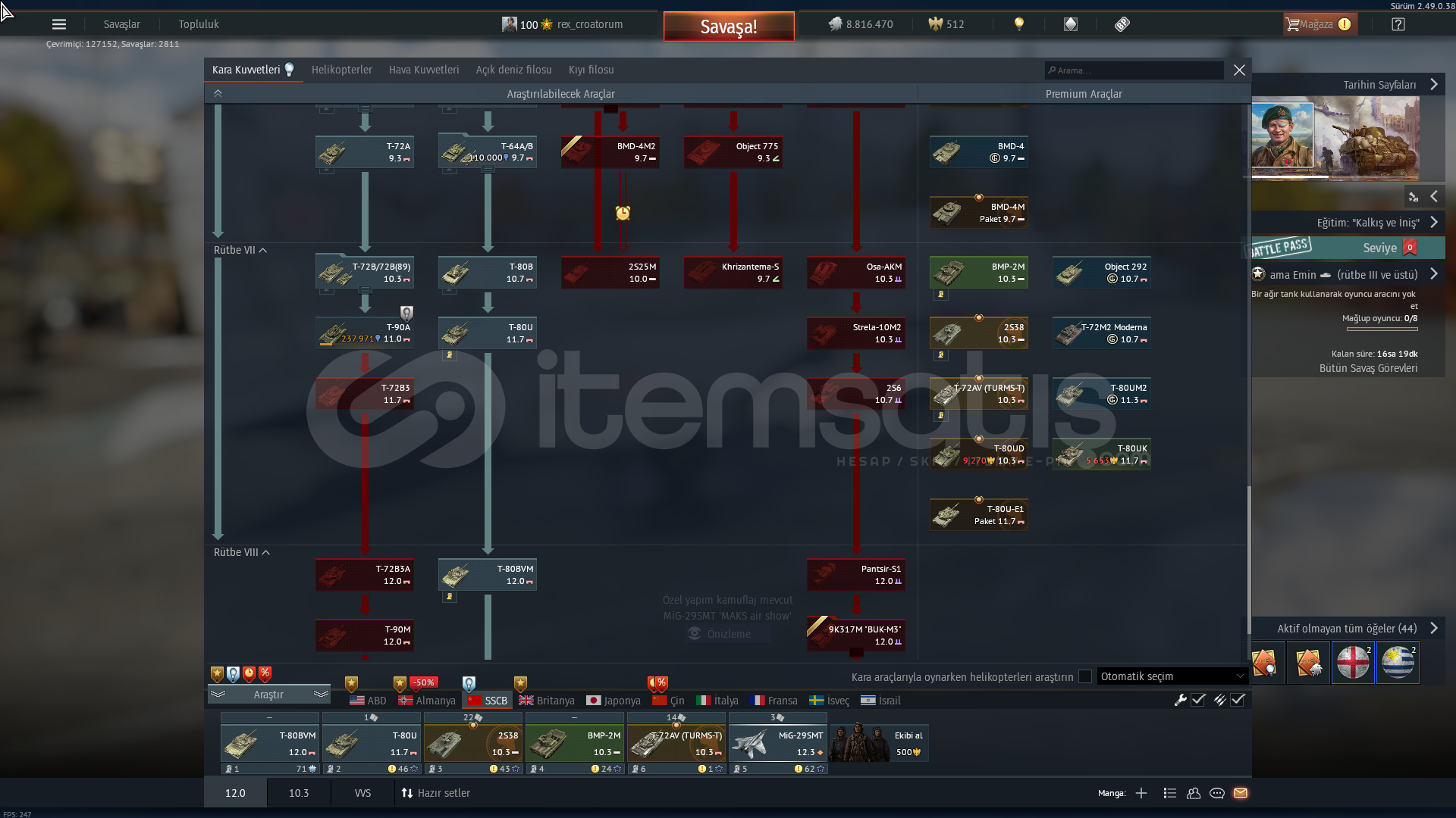 T-80BVM MİG-29SMT BMP-2M 2S38 T-72AV SU-27 T-80BVM MİG-29SMT BMP-2M 2S38 T-72AV SU-27