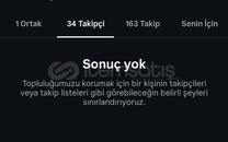 TAKİPÇİ VE TAKİP EDİLENLERİNİDİ GİZLEME