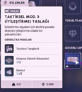 TAKTİKSEL MOD 3 TASLAĞI