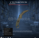 ★ Talon Bıçağı | Safari Ağı Görevde kullanılmıs