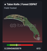 Talon Knife Forest DDPAT Field Tested